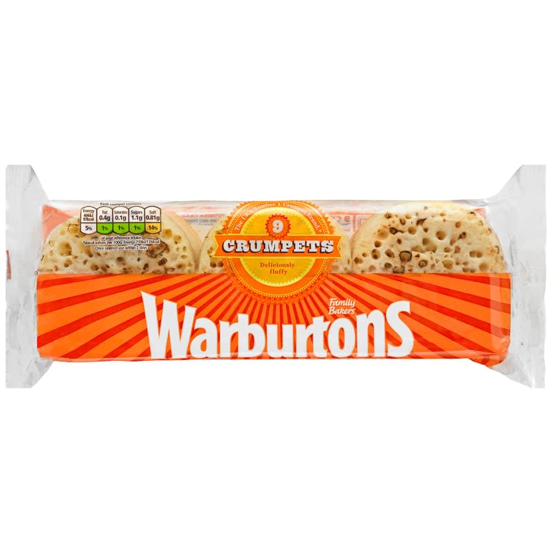 Warburtons Crumpets 9pk