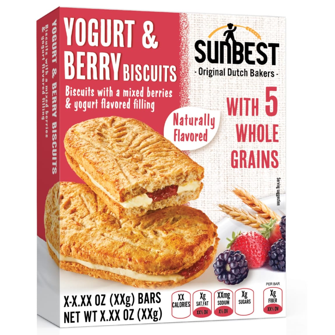Sun Best Yoghurt & Berry Biscuits 4pk
