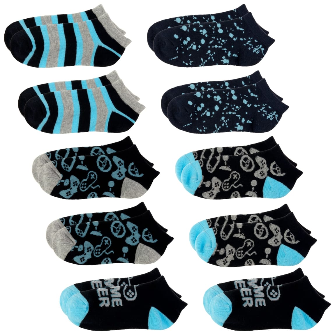 Older Kids Trainer Socks 10pk - Assorted