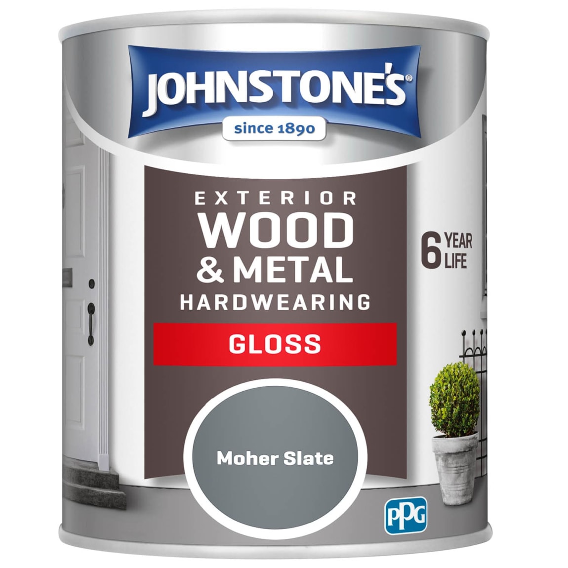 Johnstone's Hardwearing Gloss - Moher Slate 750ml