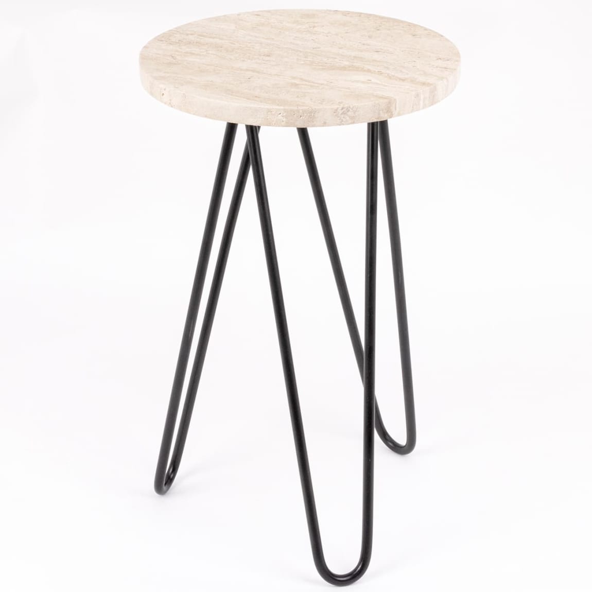 Home Collection Real Teavertine Side Table