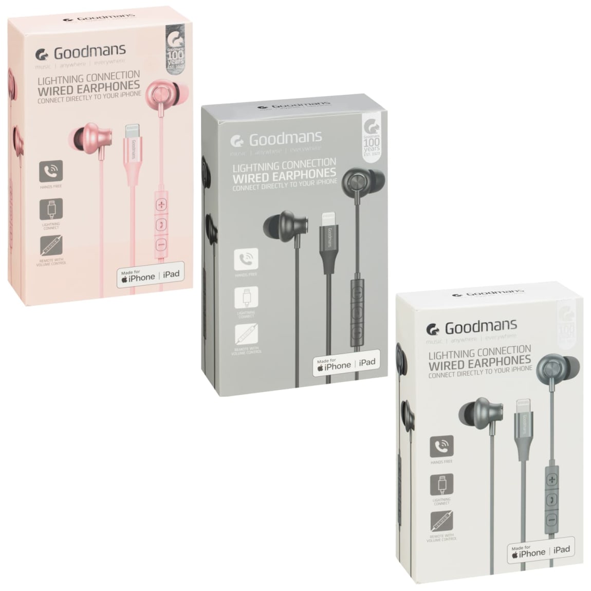 Goodmans Lightning Earphones - Assorted