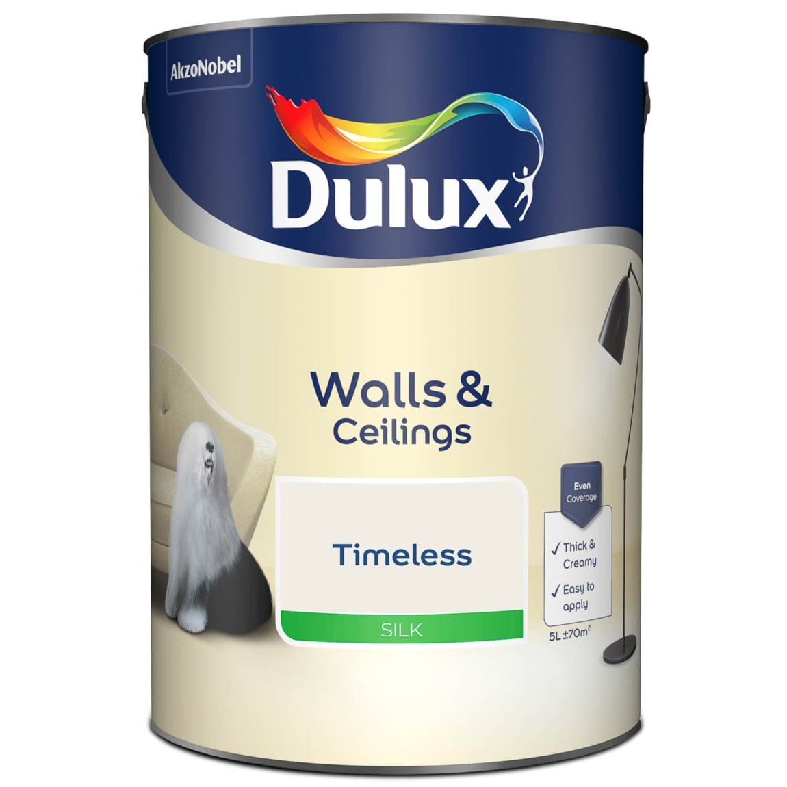 Dulux Silk Paint 5L - Timeless