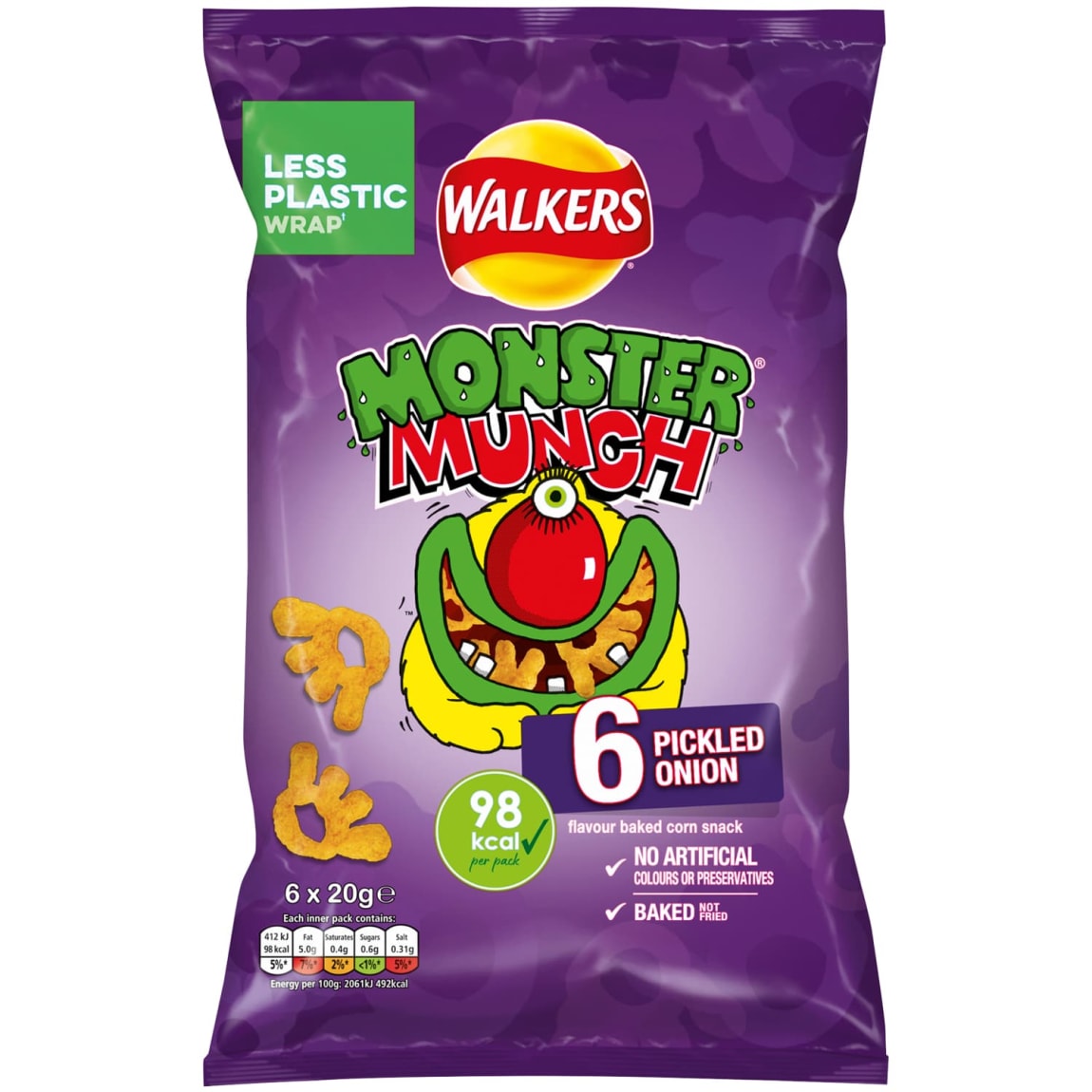 Monster Munch Pickled Onion 6pk