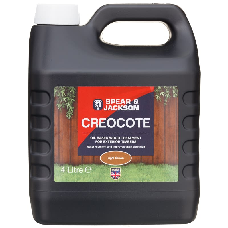 Spear & Jackson Creocote Wood Treatment 4L - Light Brown