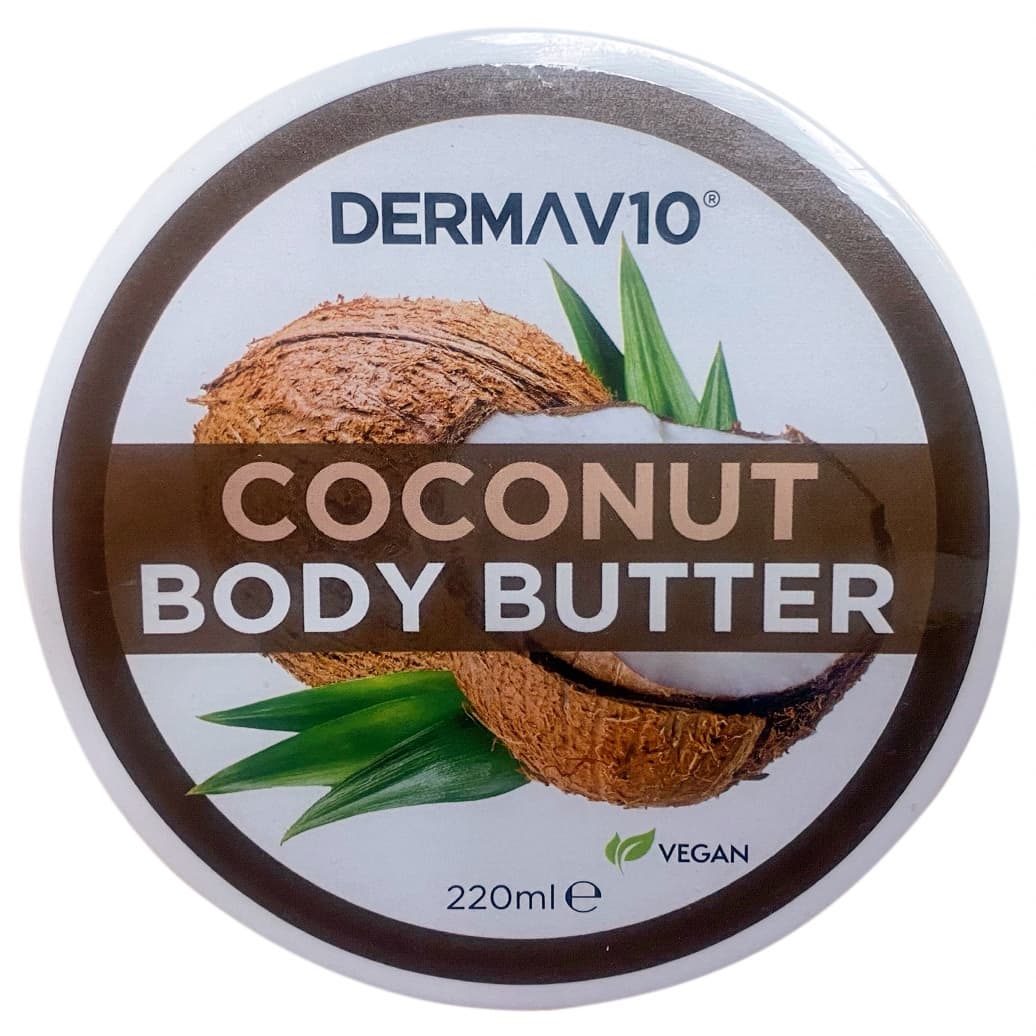 Dermav10 Coconut Body Butter 220ml
