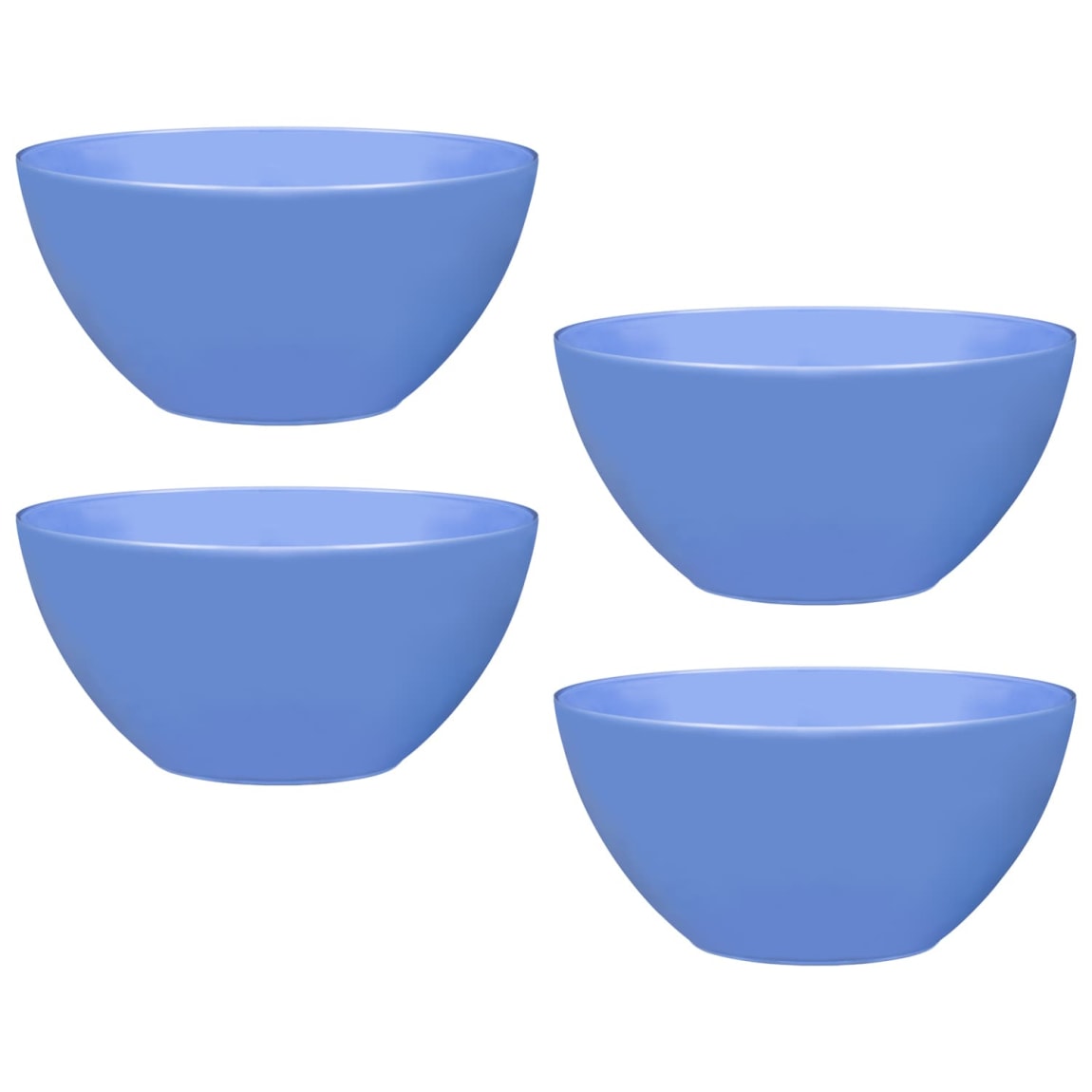 Simply Summer Coloured Bowl 4pk - Blue