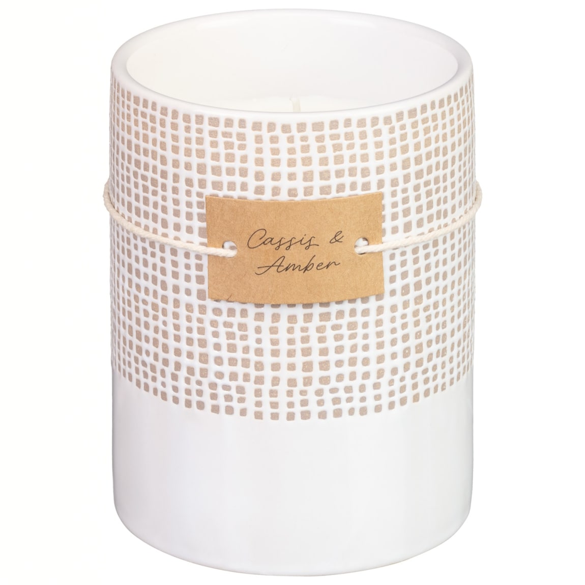 Large Ceramic Textured Candle