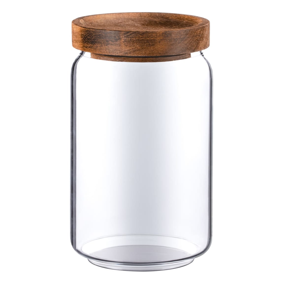 Homestead Small Airtight Glass Jar with Acacia Lid