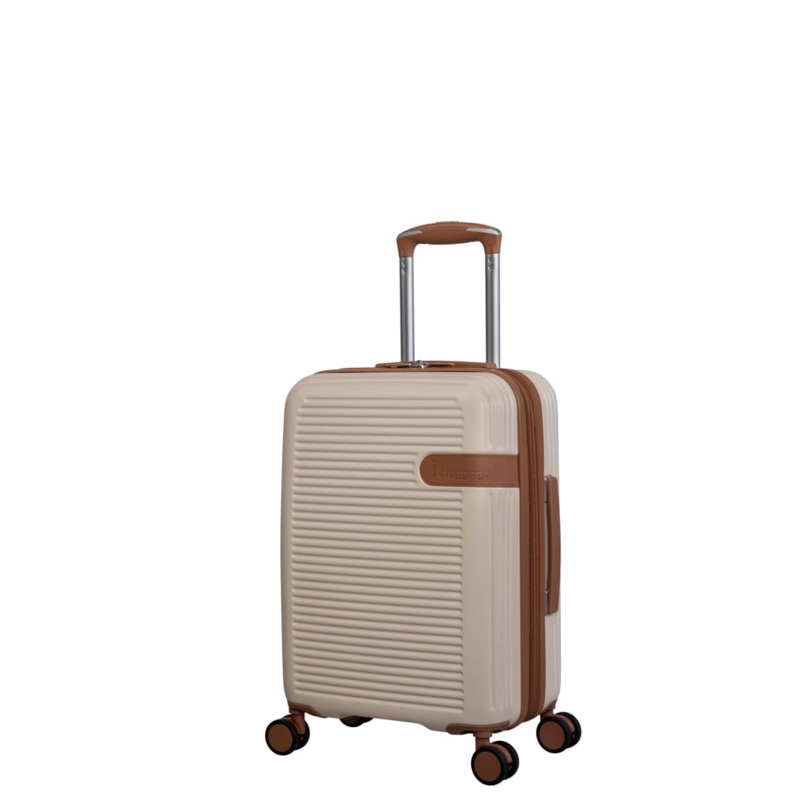 Cream & Tan Hard Shell Cabin Case 54cm